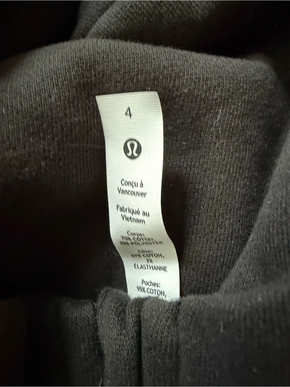 lululemon athletica Black Full-Zip Hoodie Jacket